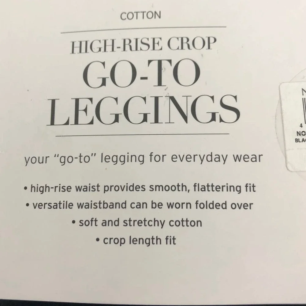 2 Pairs Nordstrom High Waist Crop Leggings White Women's - Picture 4 of 4